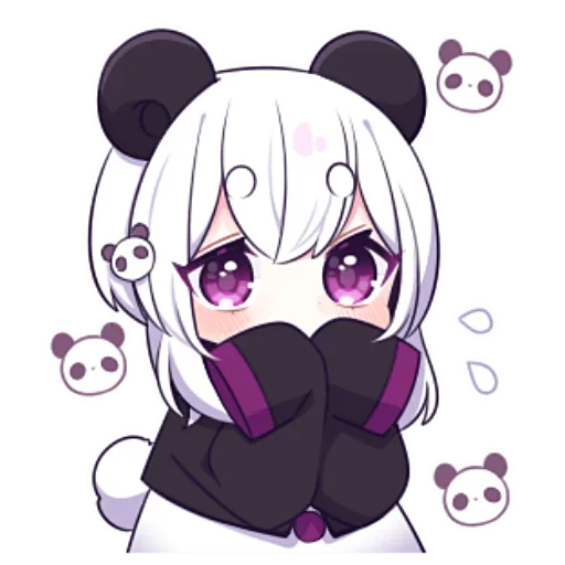 🙊 Стикер «Panda Girl» для Telegram