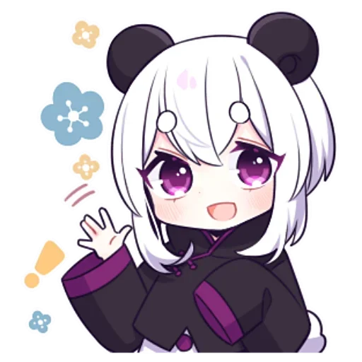 👋 Стикер «Panda Girl» для Telegram