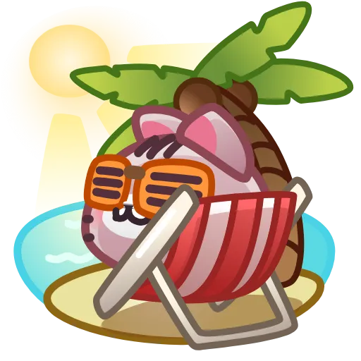 🏝️ Стикер «Motty Emoji» для Telegram