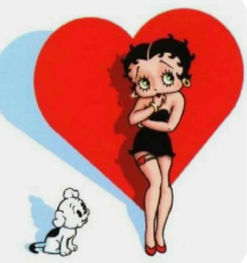 ❤️ Стикер «Modern Betty Boop» для Telegram