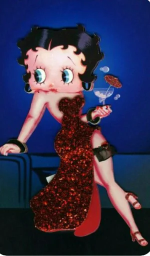 🍷 Стикер «Modern Betty Boop» для Telegram