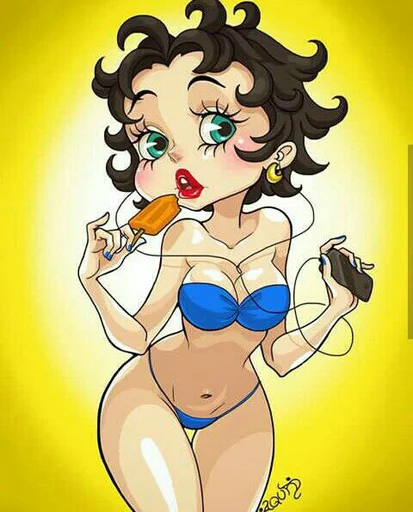 🤤 Стикер «Modern Betty Boop» для Telegram