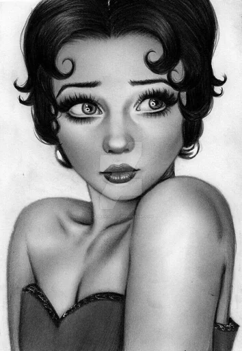 😒 Стикер «Modern Betty Boop» для Telegram