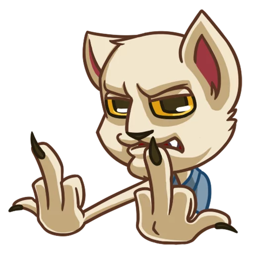 🖕 Стикер «MDK Мудакотик» для Telegram