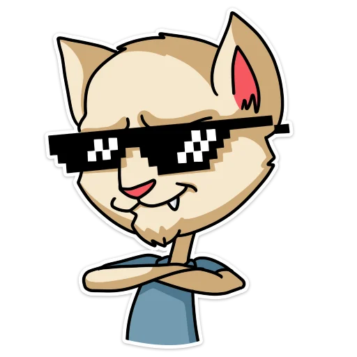 😎 Стикер «MDK Мудакотик» для Telegram