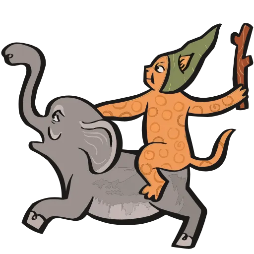 🐘 Эмодзи «Средневековые коты» для Telegram