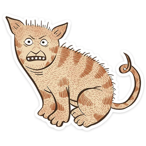 😺 Стикер «Средневековые коты» для Telegram