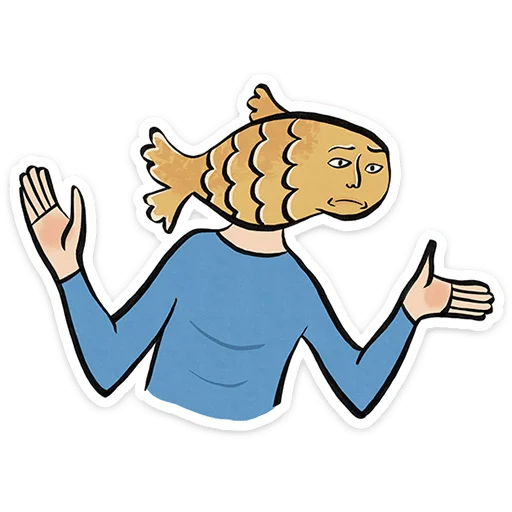 🤷 Стикер «Средневековые страдальцы» для Telegram