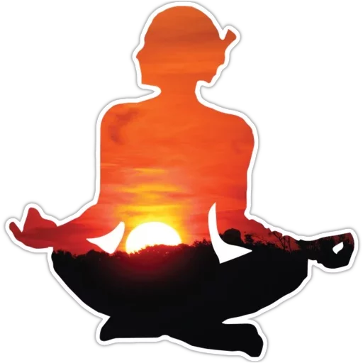 🧘‍♂️ Стикер «دنياى مديتيشن» для Telegram