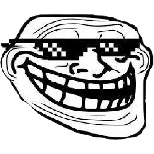 😀 Стикер «Mega trollface» для Telegram
