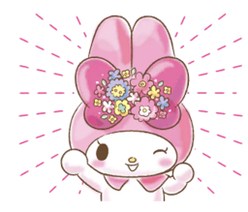 😉 Стикер «My Melody Too Cute» для Telegram