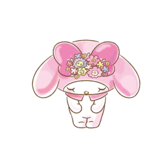 😔 Стикер «My Melody Too Cute» для Telegram