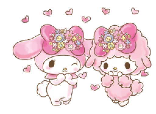 😊 Стикер «My Melody Too Cute» для Telegram