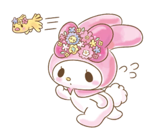 🏃 Стикер «My Melody Too Cute» для Telegram