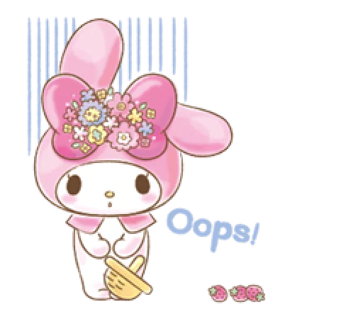 😐 Стикер «My Melody Too Cute» для Telegram