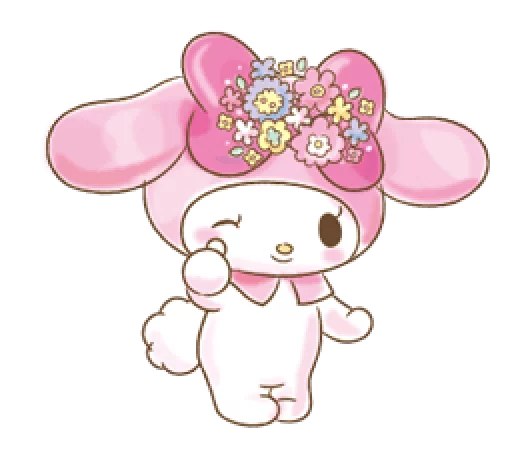 👍 Стикер «My Melody Too Cute» для Telegram