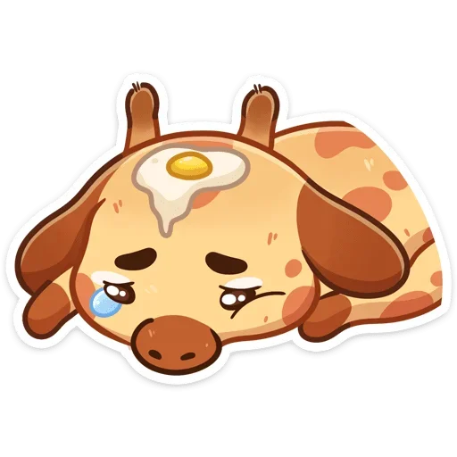 😭 Стикер «Жираф Мелвин» для Telegram