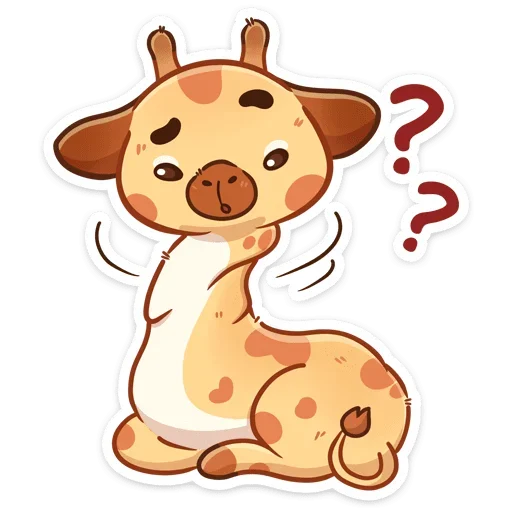 ❓ Стикер «Жираф Мелвин» для Telegram
