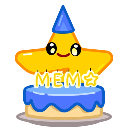 🎂 Эмодзи «Mem Star» для Telegram
