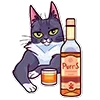 🍷 Эмодзи «Memcat» для Telegram