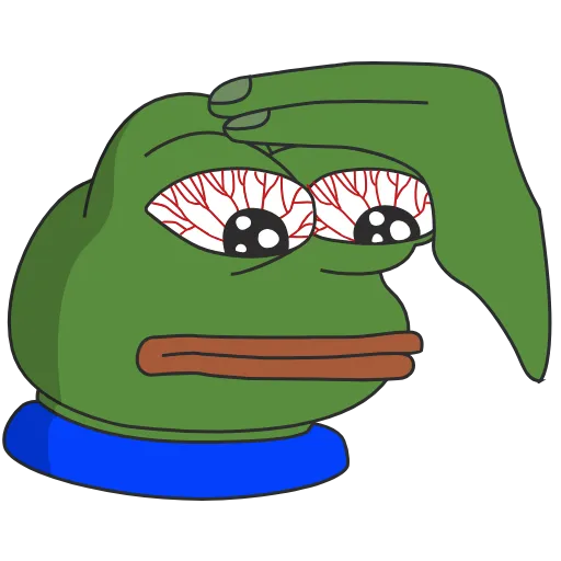 😱 Стикер «? frog» для Telegram