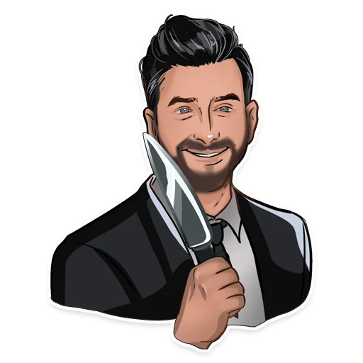 🔪 Стикер «Мемные звёзды» для Telegram
