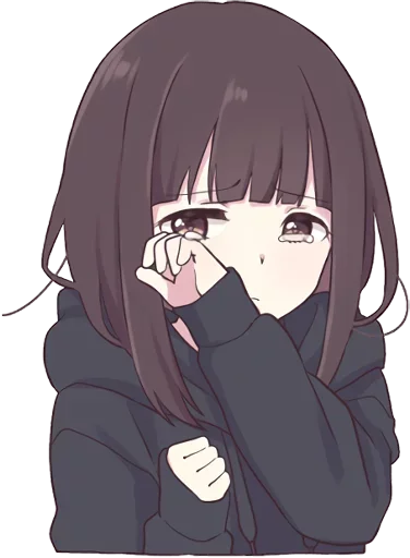 😢 Стикер «Menhera-chan» для Telegram