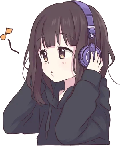 🎵 Стикер «Menhera-chan» для Telegram