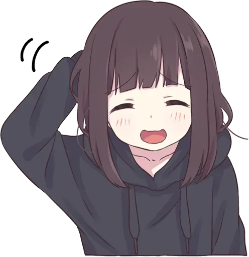 ☺️ Стикер «Menhera-chan» для Telegram