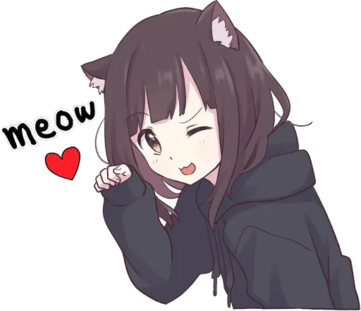 😽 Стикер «Menhera-chan» для Telegram