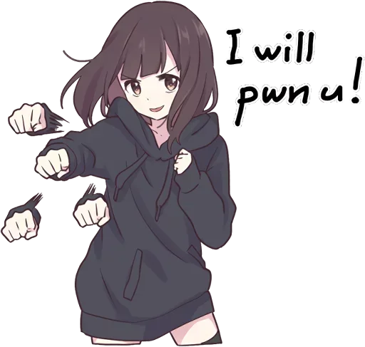 😏 Стикер «Menhera-chan» для Telegram