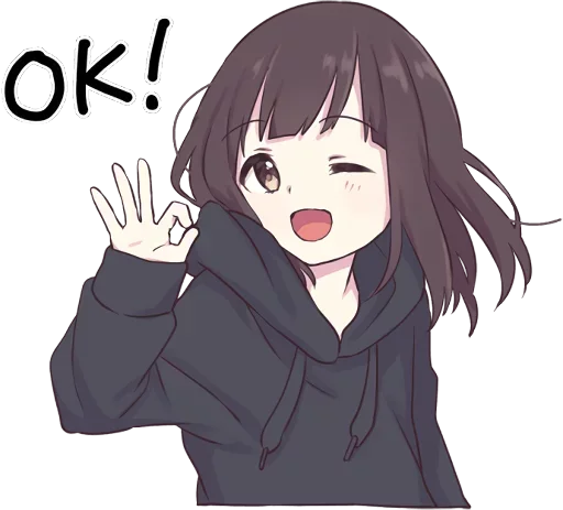 👌 Стикер «Menhera-chan» для Telegram