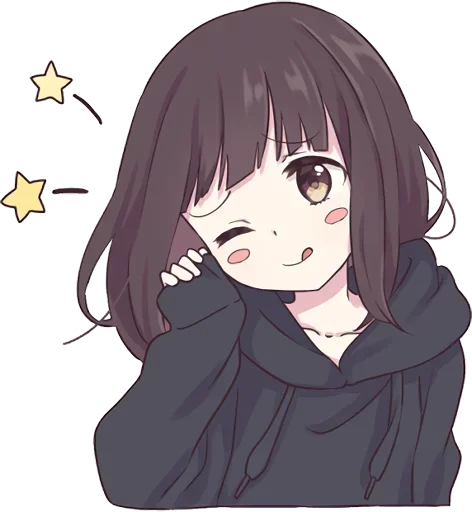 😋 Стикер «Menhera-chan» для Telegram