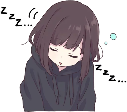 😪 Стикер «Menhera-chan» для Telegram