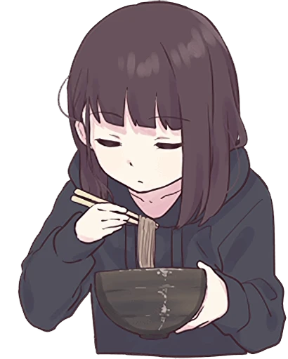 🍜 Стикер «Menhera-chan 2» для Telegram