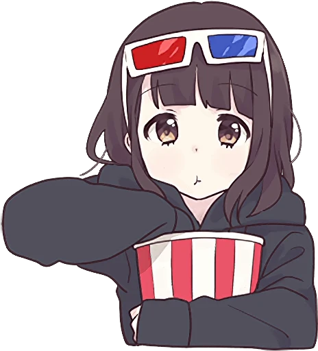 🥜 Стикер «Menhera-chan 2» для Telegram