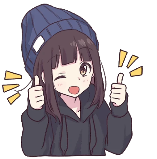 👍 Стикер «Menhera-chan 2» для Telegram