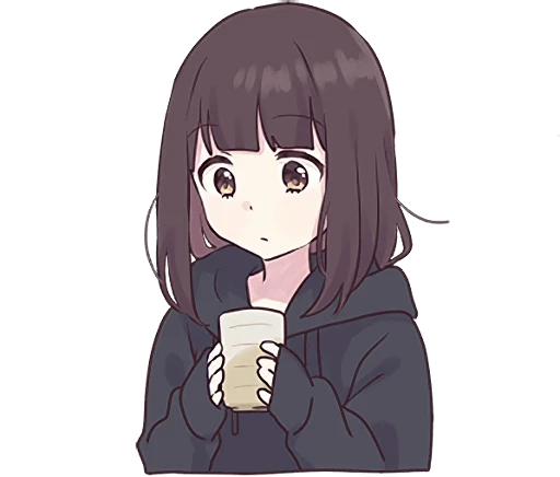 🍵 Стикер «Menhera-chan 2» для Telegram