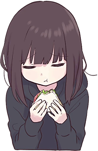 🥪 Стикер «Menhera-chan 2» для Telegram