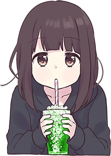 🥤 Стикер «Menhera-chan 2» для Telegram