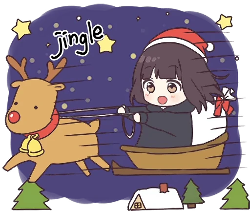 🦌 Стикер «Menhera-chan 2» для Telegram