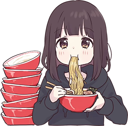 🍜 Стикер «Menhera-chan 2» для Telegram