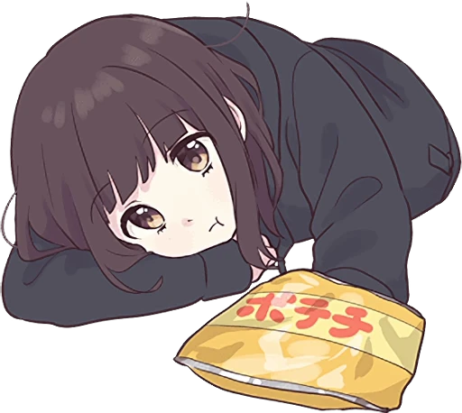 🍟 Стикер «Menhera-chan 2» для Telegram