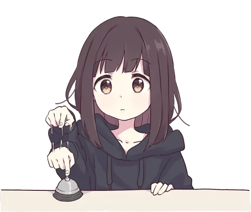 👇 Стикер «Menhera-chan-creditless» для Telegram