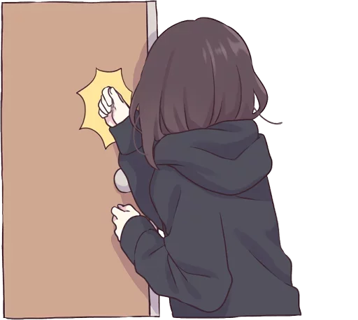 ✊️ Стикер «Menhera-chan-creditless» для Telegram
