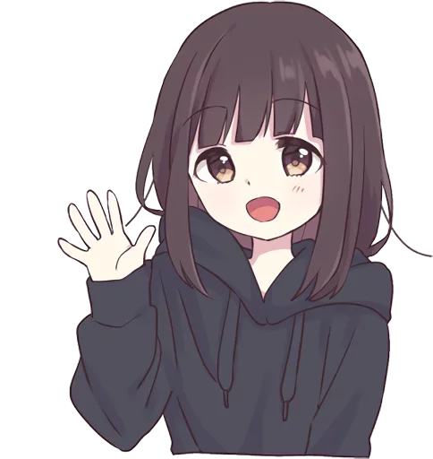 👋 Стикер «Menhera-chan-creditless» для Telegram