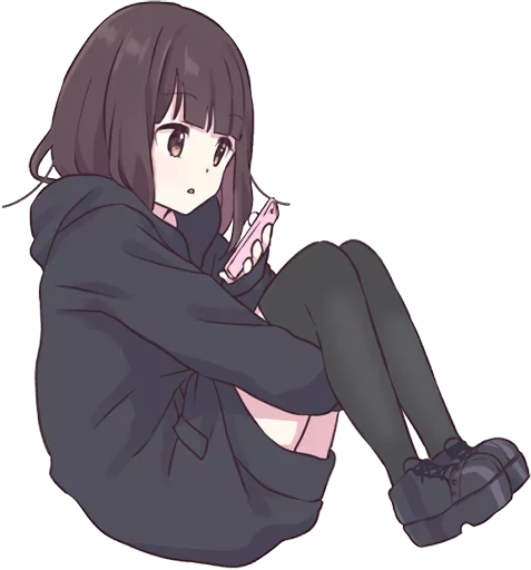 📱 Стикер «Menhera-chan-creditless» для Telegram