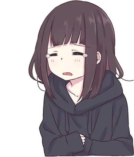 😣 Стикер «Menhera-chan-creditless» для Telegram