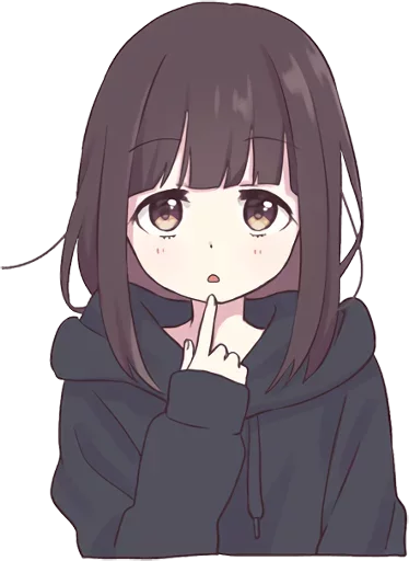 😥 Стикер «Menhera-chan-creditless» для Telegram