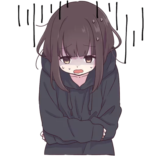 😰 Стикер «Menhera-chan-creditless» для Telegram